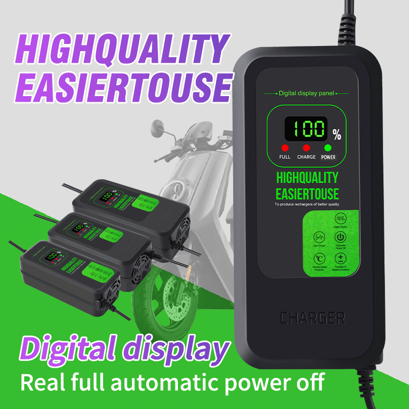 84V 20A Smart Charger - 新しくアップグレードされたリチウム電池充電器 36V 42V / 48V 54.6V