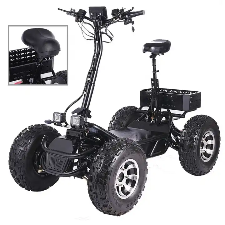 大人用4輪電動ATVスクーター、ミニカート。8000W、折り - 60V 50Ah Electric Scooter Battery のレビューと価格