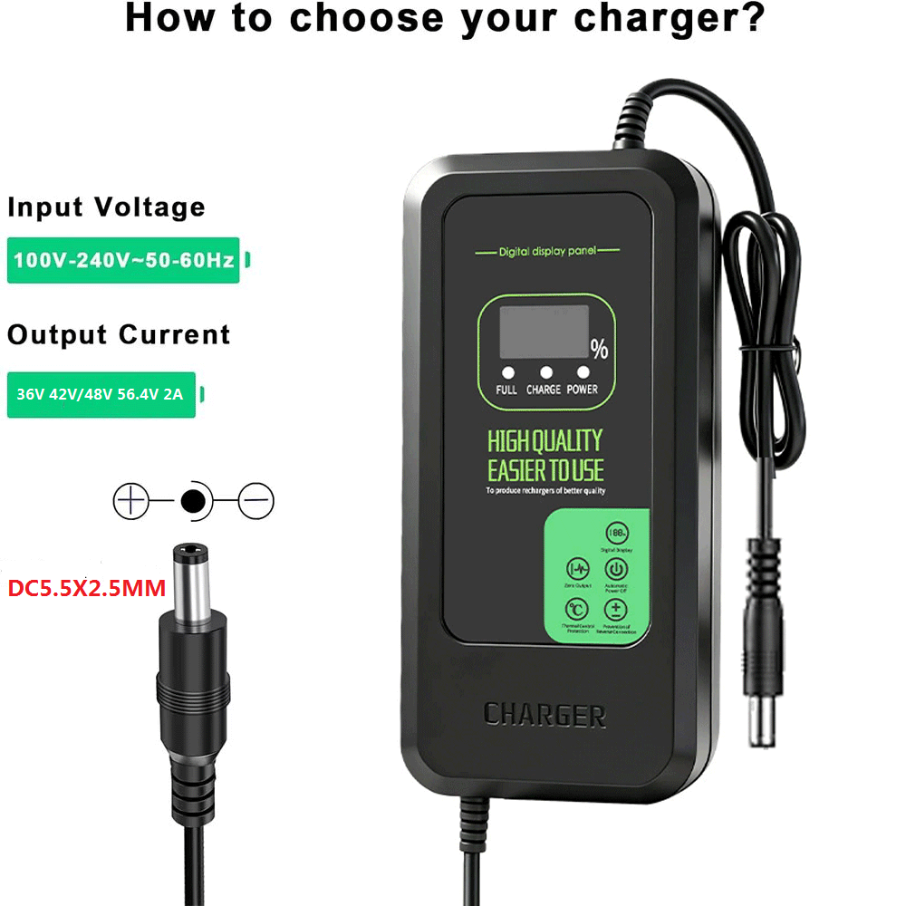 新しくアップグレードされたリチウム電池充電器 36V 42V - 84V 20A Smart Charger のレビューと価格