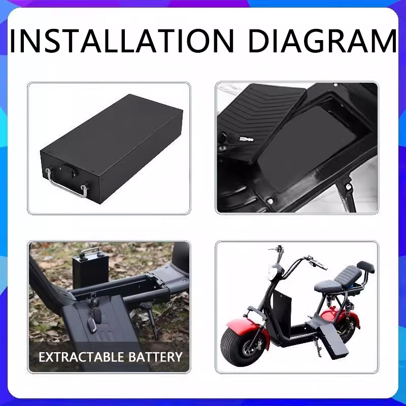 新しい 60V 30Ah 40Ah 10Ah 電気自動車リチ - 60V 50Ah Electric Scooter Battery のレビューと価格